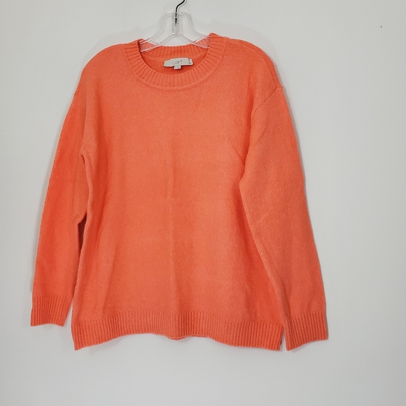 LOFT Sweaters - Loft Orange Sweater, Size LP